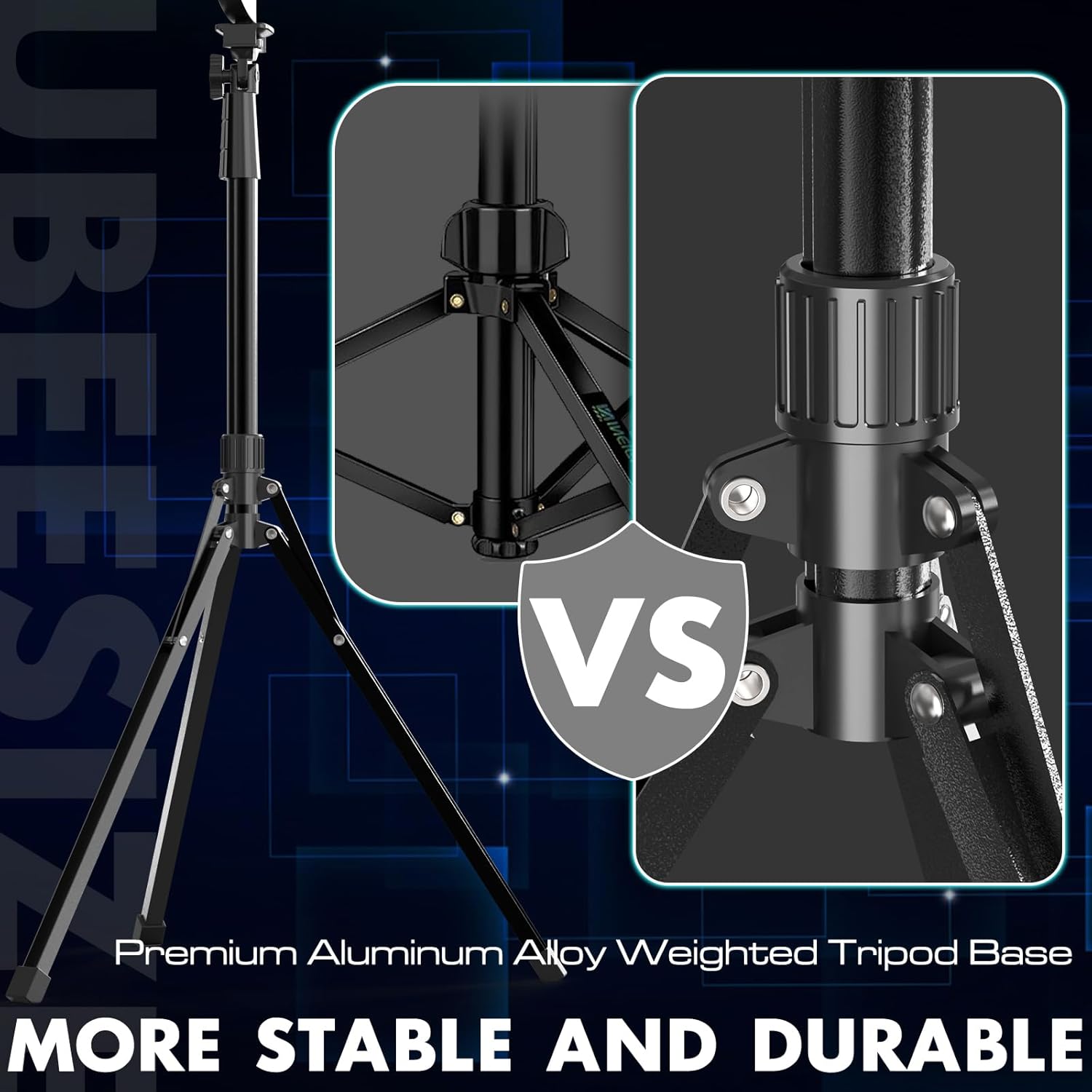 UBeesize 12'' Selfie Ring Light with 62’’ Tripod Stand for Video Recording, Live Streaming - Image 9