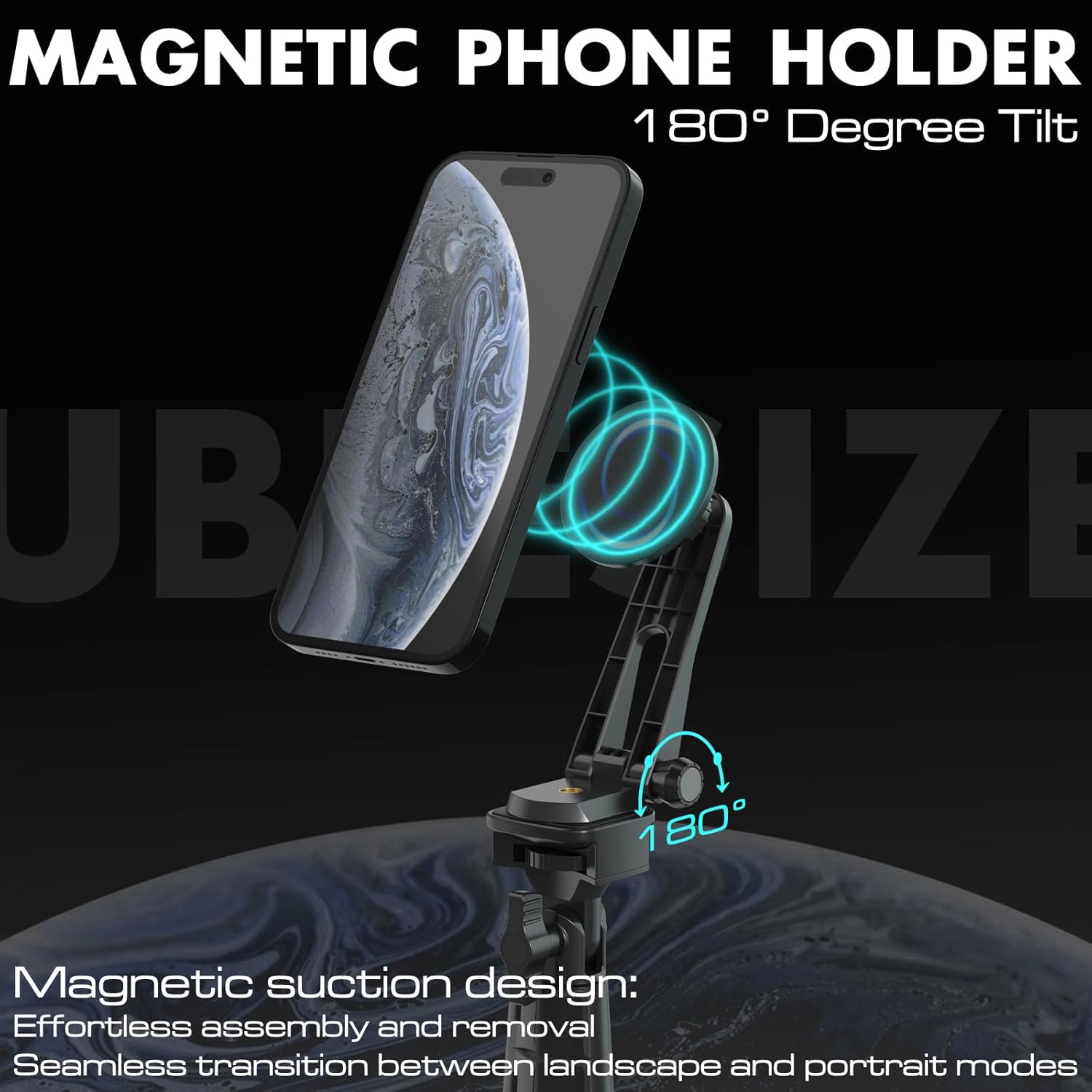 UBeesize 12'' Selfie Ring Light with 62’’ Tripod Stand for Video Recording, Live Streaming - Image 7